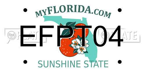 EFPT04 Florida License Plate