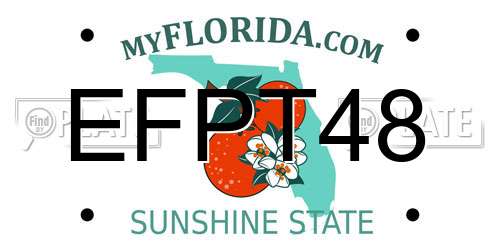 EFPT48 Florida License Plate