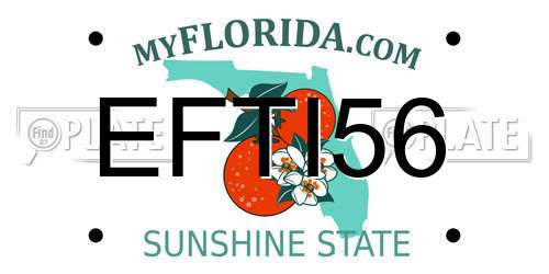 EFTI56 Florida License Plate