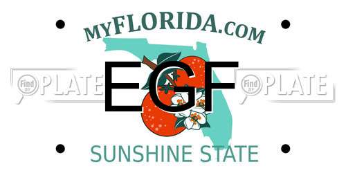 EGF Florida License Plate