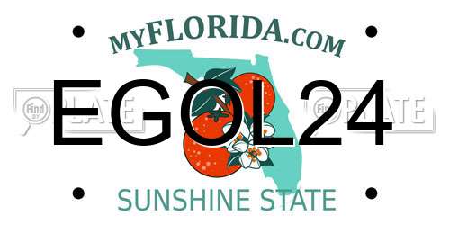 EGOL24 Florida License Plate
