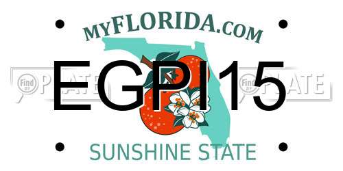 EGPI15 Florida License Plate