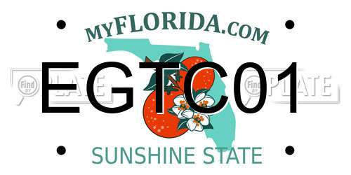EGTC01 Florida License Plate