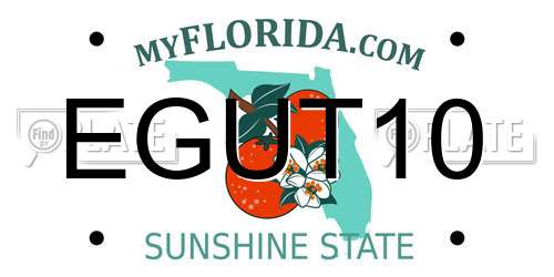 EGUT10 Florida License Plate