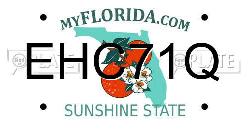 EHC71Q Florida License Plate