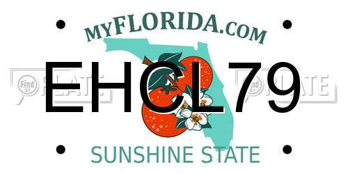 EHCL79 Florida License Plate