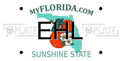 EHL Florida License Plate