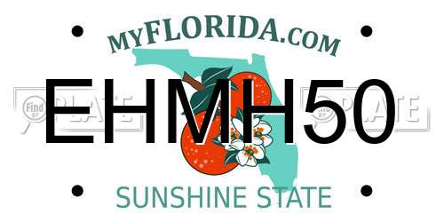 EHMH50 Florida License Plate