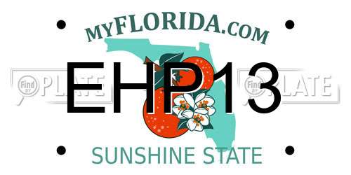 EHP13 Florida License Plate