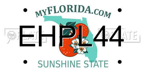EHPL44 Florida License Plate