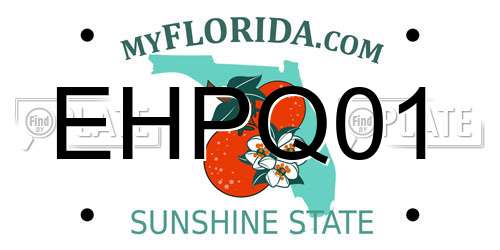 EHPQ01 Florida License Plate