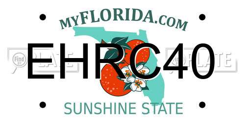EHRC40 Florida License Plate