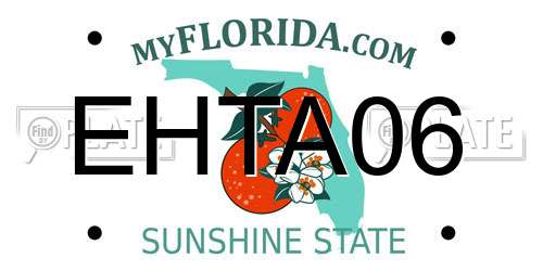 EHTA06 Florida License Plate