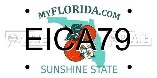 EICA79 Florida License Plate