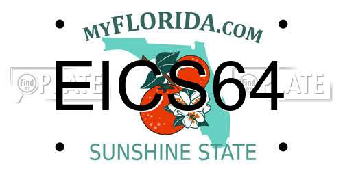 EICS64 Florida License Plate