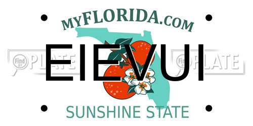 EIEVUI Florida License Plate