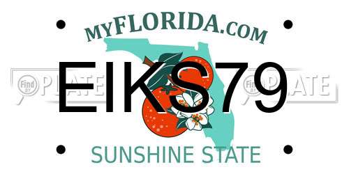 EIKS79 Florida License Plate