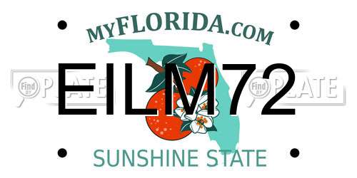 EILM72 Florida License Plate