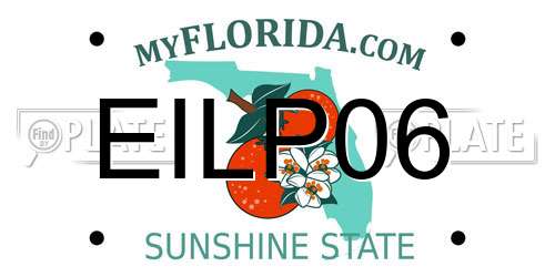 EILP06 Florida License Plate