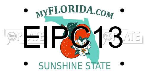 EIPC13 Florida License Plate