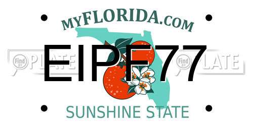 EIPF77 Florida License Plate