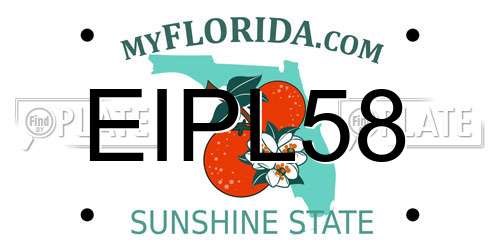 EIPL58 Florida License Plate