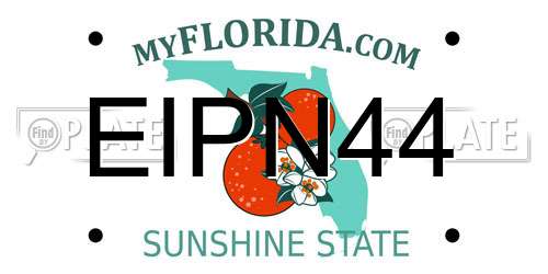 EIPN44 Florida License Plate