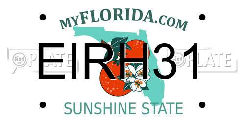 EIRH31 Florida License Plate