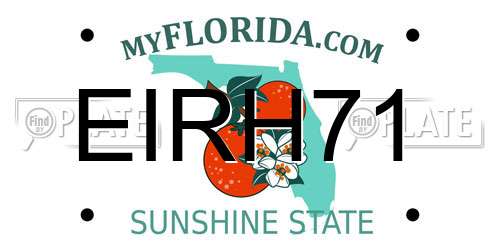 EIRH71 Florida License Plate