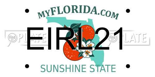 EIRL21 Florida License Plate