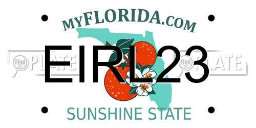 EIRL23 Florida License Plate
