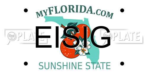 EISIG Florida License Plate
