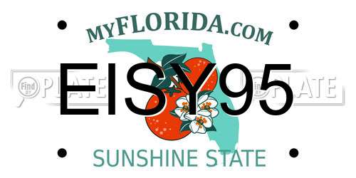 EISY95 Florida License Plate