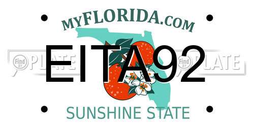 EITA92 Florida License Plate