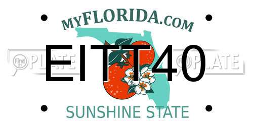 EITT40 Florida License Plate