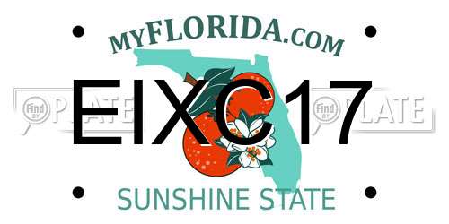EIXC17 Florida License Plate