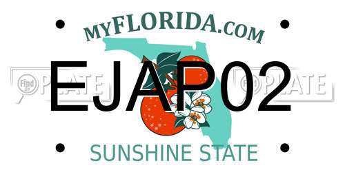 EJAP02 Florida License Plate