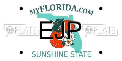 EJP Florida License Plate
