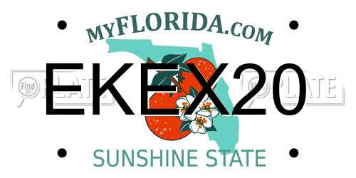 EKEX20 Florida License Plate