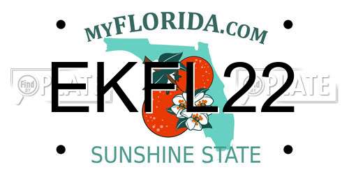 EKFL22 Florida License Plate
