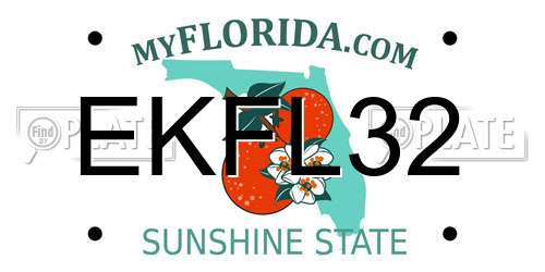 EKFL32 Florida License Plate