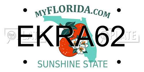 EKRA62 Florida License Plate