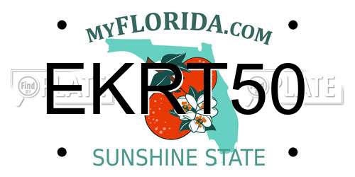 EKRT50 Florida License Plate