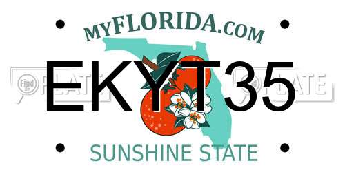 EKYT35 Florida License Plate