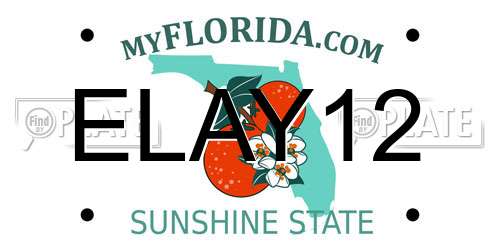 ELAY12 Florida License Plate
