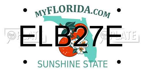 ELB27E Florida License Plate