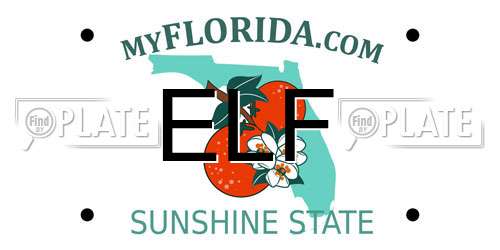 ELF Florida License Plate