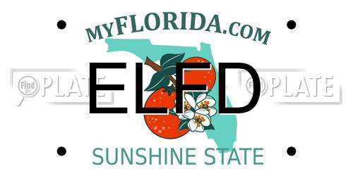 ELFD Florida License Plate