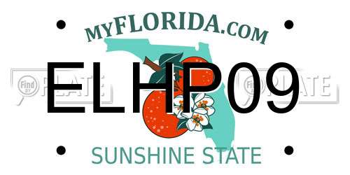 ELHP09 Florida License Plate