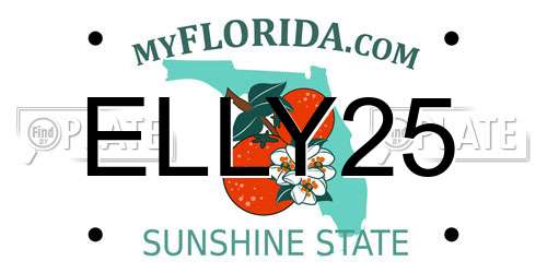 ELLY25 Florida License Plate